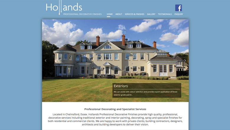 Hollands Professional Decorative Finishes Web Site